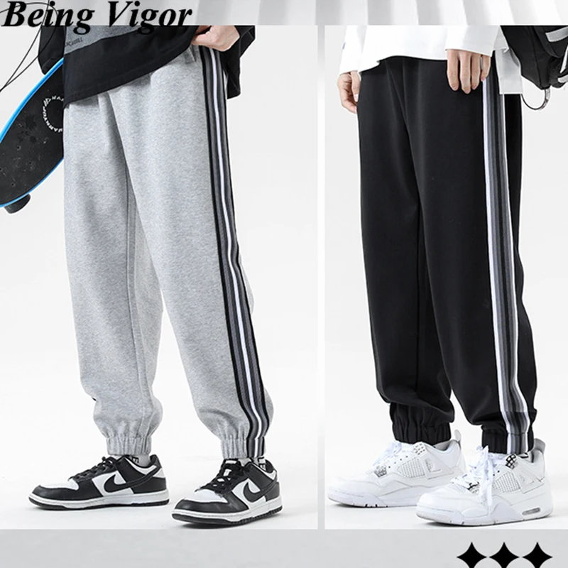 Being Vigor 81% Cotton Spandex Casual Long Pants Striped Mens Sweat Pants Slim Fit High Street Hip Hop Jogger Pants
Being Vigor 81% Cotton Spandex Casual Long Pants Striped Mens Sweat Pants Slim Fit High Street Hip Hop Jogger Pants