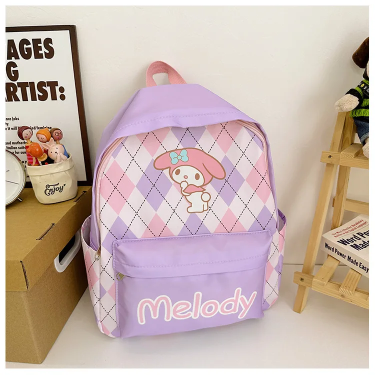 Purple Kawaii My Melody Student Backpack Purple Kawaii My Melody Student Backpack