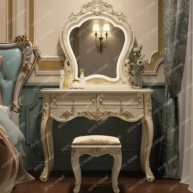 Dressing Table Bedroom Makeup Table Multi-Functional Princess Dressing Table Storage Cabinet Integrated Small Apartment
Dressing Table Bedroom Makeup Table Multi-Functional Princess Dressing Table Storage Cabinet Integrated Small Apartment