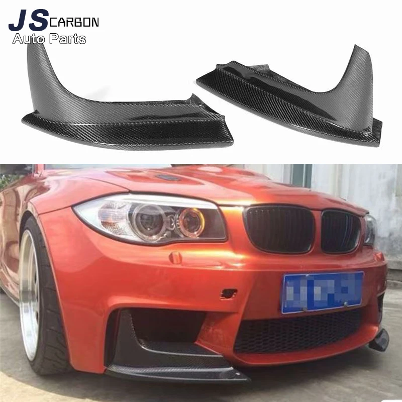 

For BMW 1 Series E82 E87 Carbon Fiber Front Bumper Crash Wrap Corner Splitter Car Accessories Upgrade body kit