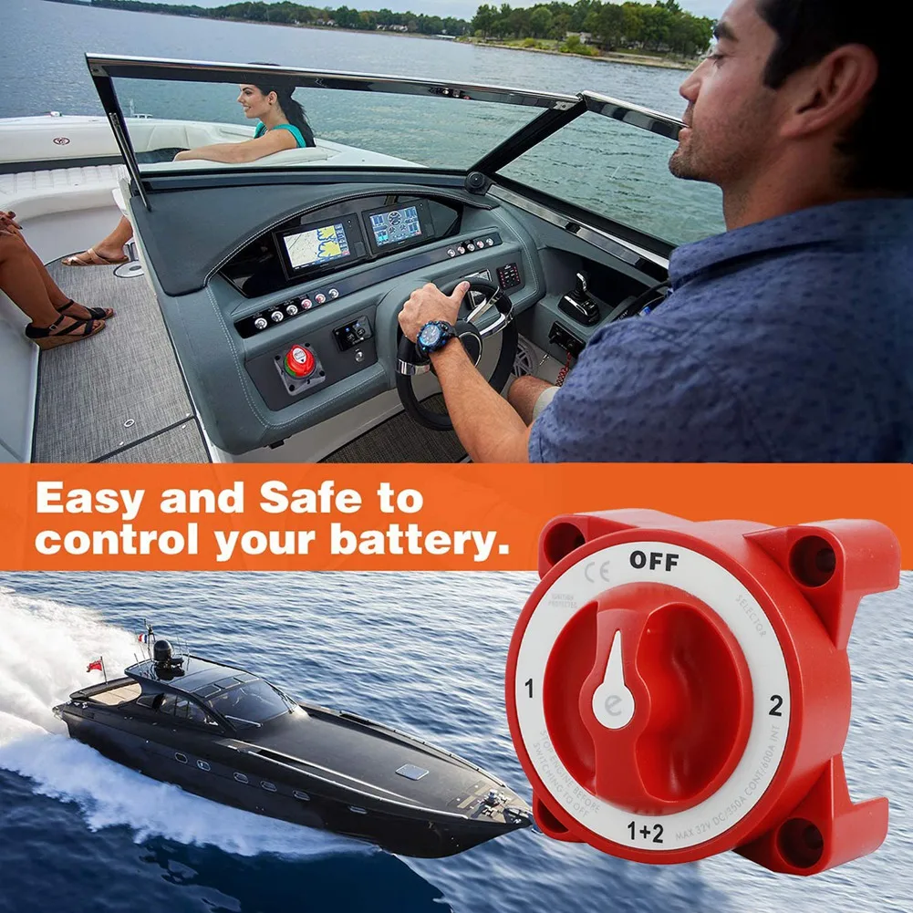 DC 32V 350A Battery Switch 4-Position Selector Marine Boat Battery Selector Switch Disconnect for Marine Boat
DC 32V 350A Battery Switch 4-Position Selector Marine Boat Battery Selector Switch Disconnect for Marine Boat