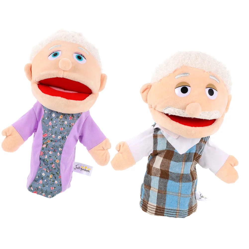 

Hand Puppet Plush Grandparents Puppets Toys Family Members Grandpa Grandma Interactive Toy Kids Toddler Baby Storytelling Story