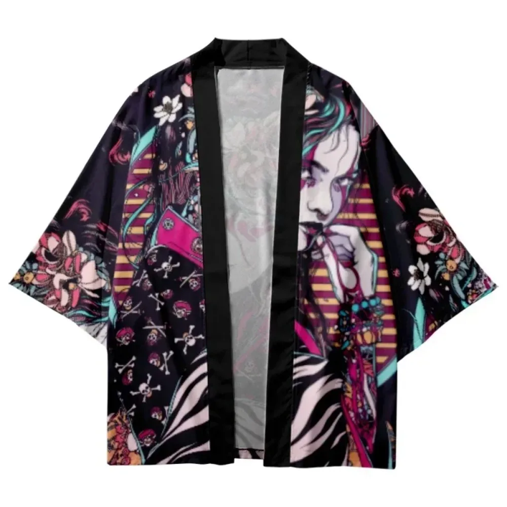 

3D Print Yukata Men Women Fashion Cardigan Blouse Haori Obi Asian Clothes Harajuku Japanese Cosplay Kimono