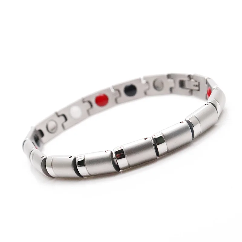 Half-cylinder Faceted Titanium Steel Energy Bracelet Negative Ion Anti-radiation Germanium Antioxidant Fat Burning Bracelet
Half-cylinder Faceted Titanium Steel Energy Bracelet Negative Ion Anti-radiation Germanium Antioxidant Fat Burning Bracelet