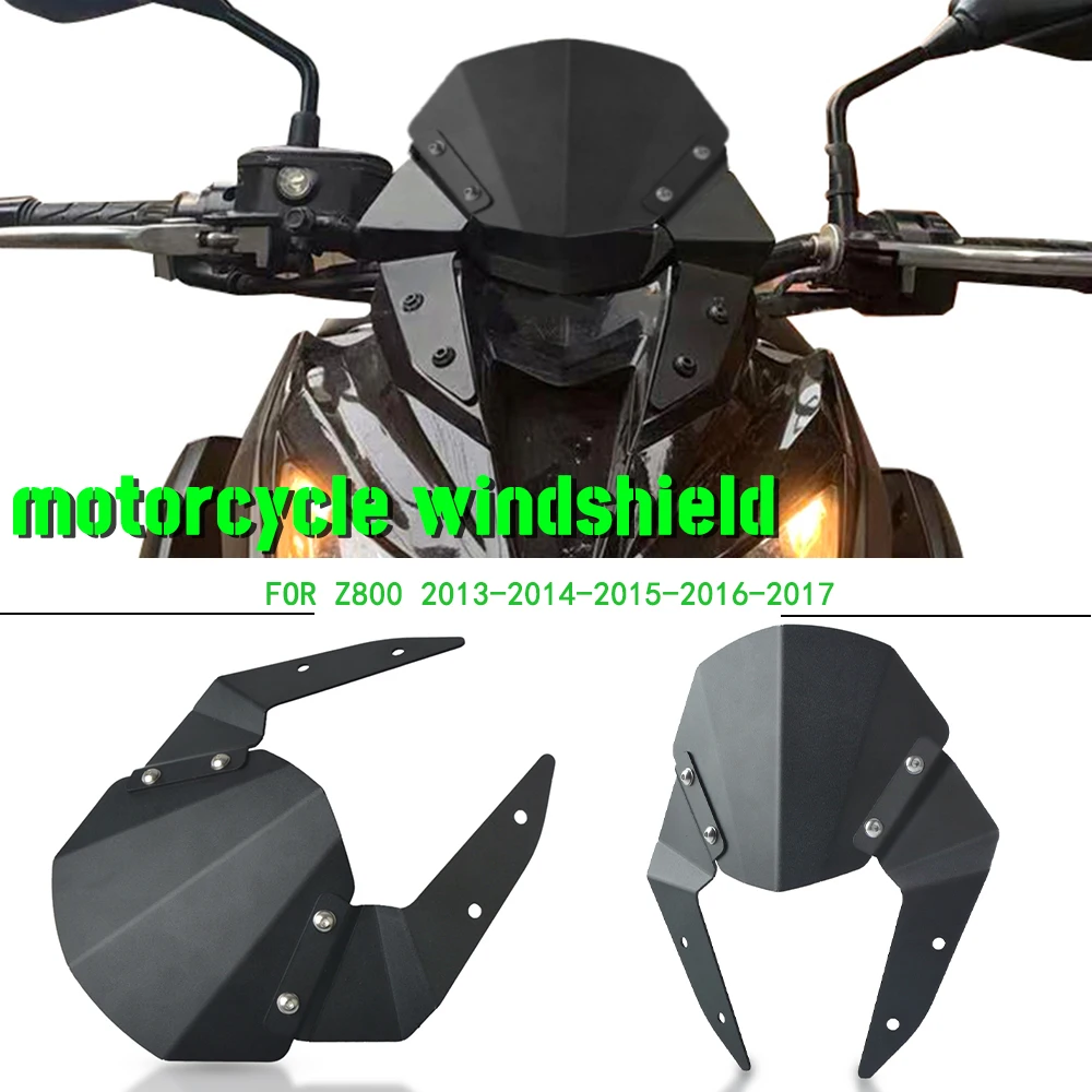 

Z800 Motorcycle For KAWASAKI Z 800 2013-2017 2016 2015 2014 Front Windshield Fairing Wind Deflectors Windscreen Kit Accessories