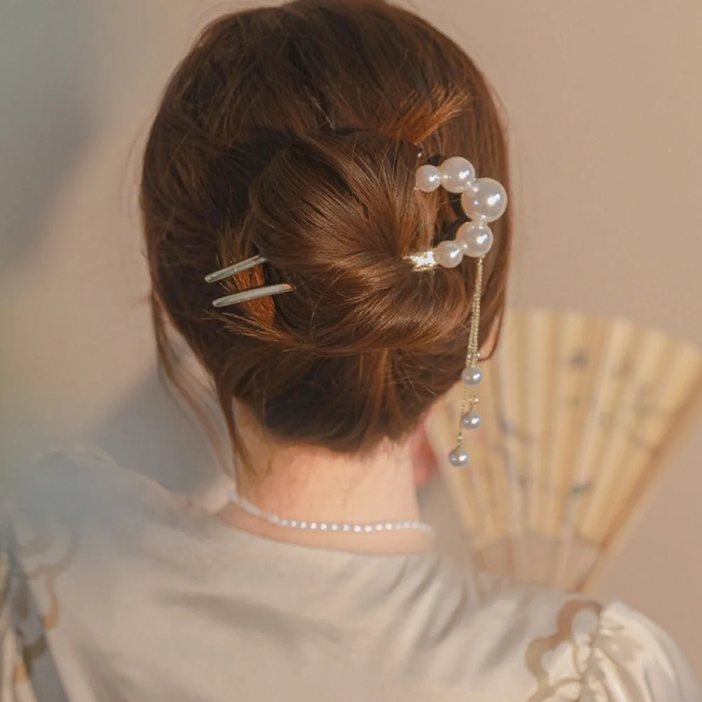 Sweet Tassel Temperament Elegance Wedding Accessories U-Shaped Hairpin Chinese Style Accessories Retro Hair Fork Women Headwear
Sweet Tassel Temperament Elegance Wedding Accessories U-Shaped Hairpin Chinese Style Accessories Retro Hair Fork Women Headwear