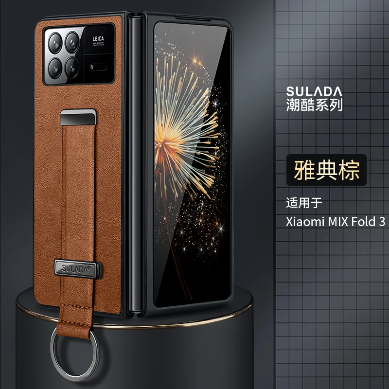 Чехол для Xiaomi Mix Fold 2, роскошный кожаный чехол с портативным ремешком на руку, металлическим кольцом-подставкой для Xiaomi Mix Fold 3
Чехол для Xiaomi Mix Fold 2, роскошный кожаный чехол с портативным ремешком на руку, металлическим кольцом-подставкой для Xiaomi Mix Fold 3