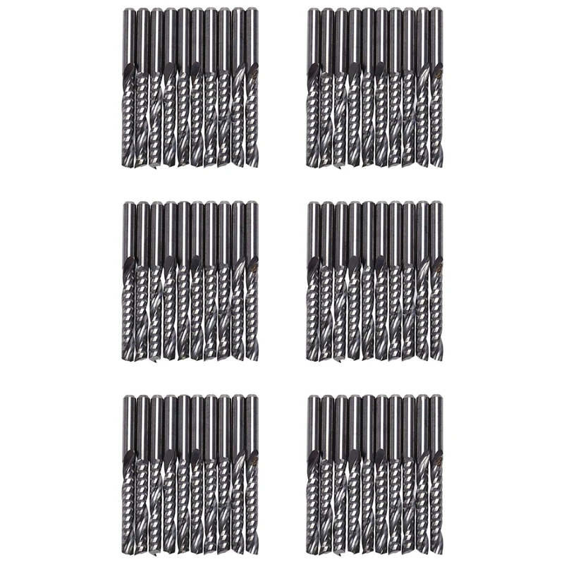 60Pcs Cnc Router Bits 3.175 X 22Mm Single Flute Spiral Carbide Cnc Router Bits Milling Cutter
60Pcs Cnc Router Bits 3.175 X 22Mm Single Flute Spiral Carbide Cnc Router Bits Milling Cutter