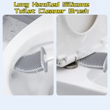Long Handled Black Silicone Toilet Cleaner Brush Toilet Brush With Holder Set Wall Mounted WC Toilet Bathroom Accessories
Long Handled Black Silicone Toilet Cleaner Brush Toilet Brush With Holder Set Wall Mounted WC Toilet Bathroom Accessories