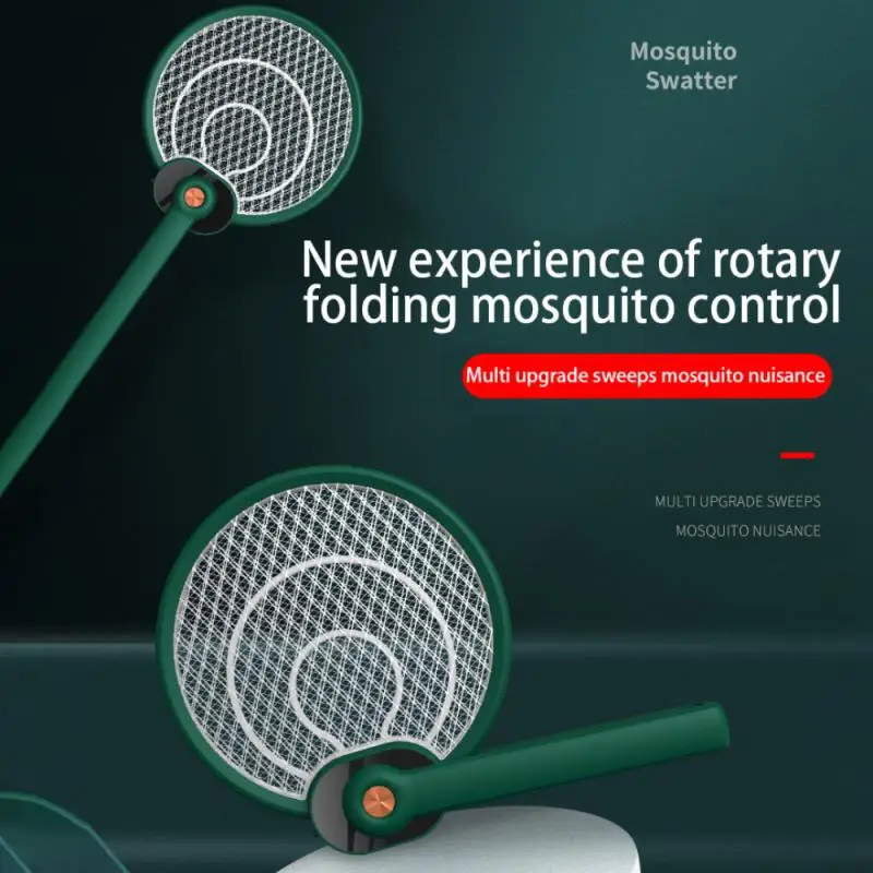 

Foldable Electric Mosquito Swatter UV Purple Light Rechargeable USB Killer Mosquito Trap Fly Swatter Insect Racket Bug Zapper