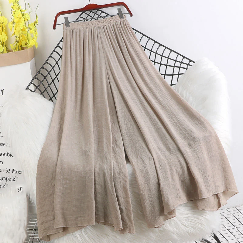 Solid Cotton Linen Pants for Women 2023 Solid Color Elastic Waist Casual Wide Leg Trousers Vintage Loose Summer Pants
Solid Cotton Linen Pants for Women 2023 Solid Color Elastic Waist Casual Wide Leg Trousers Vintage Loose Summer Pants