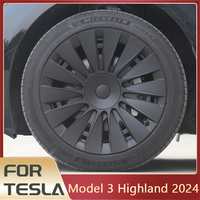 

4 шт. колпачок ступицы для Tesla Model 3 Highland 2024 колпачок колеса 18 дюймов колпачки ступицы сменная колпачок колеса для Tesla Model 3 Highland