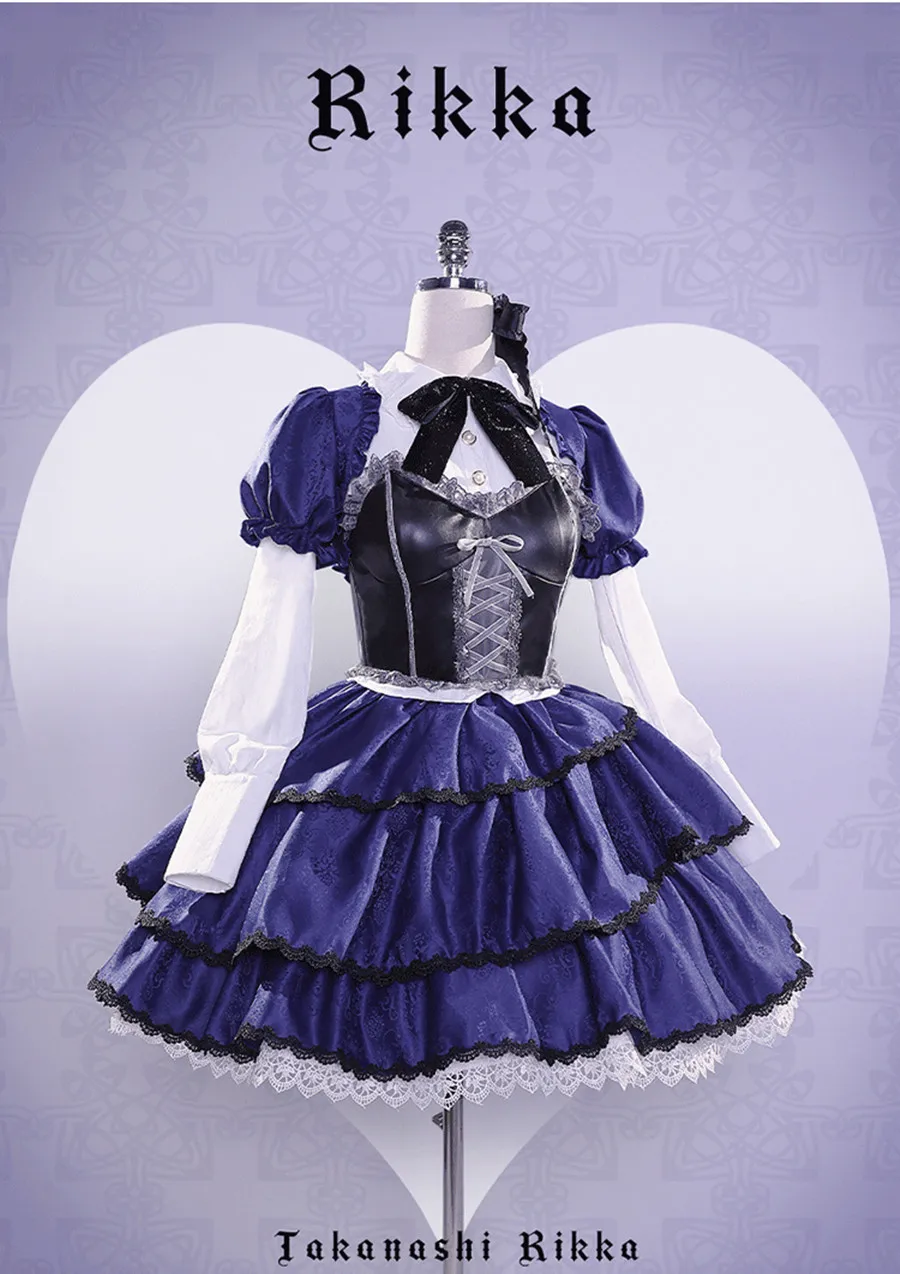 Love Chunibyo And Other Delusion Takanashi Rikka Cosplay Costume Gothic Lolita Dress Uniform Role Play Halloween Party Clothing
Love Chunibyo And Other Delusion Takanashi Rikka Cosplay Costume Gothic Lolita Dress Uniform Role Play Halloween Party Clothing