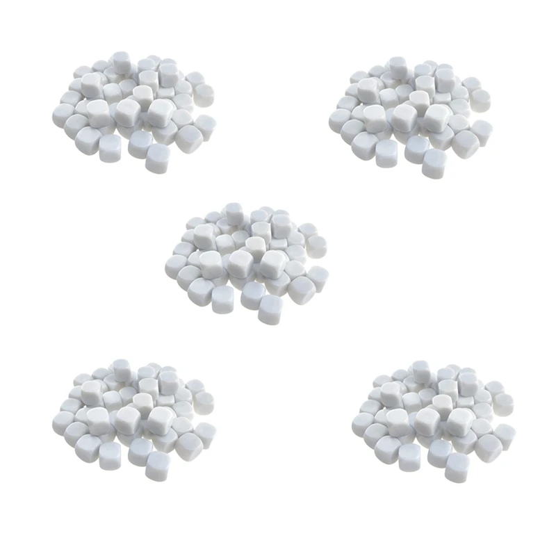 250 Pack 16MM Blank White Dice Set Acrylic Rounded D6 Dice Space For Game,Party,Fun,DIY Sticker And Math Teaching
250 Pack 16MM Blank White Dice Set Acrylic Rounded D6 Dice Space For Game,Party,Fun,DIY Sticker And Math Teaching