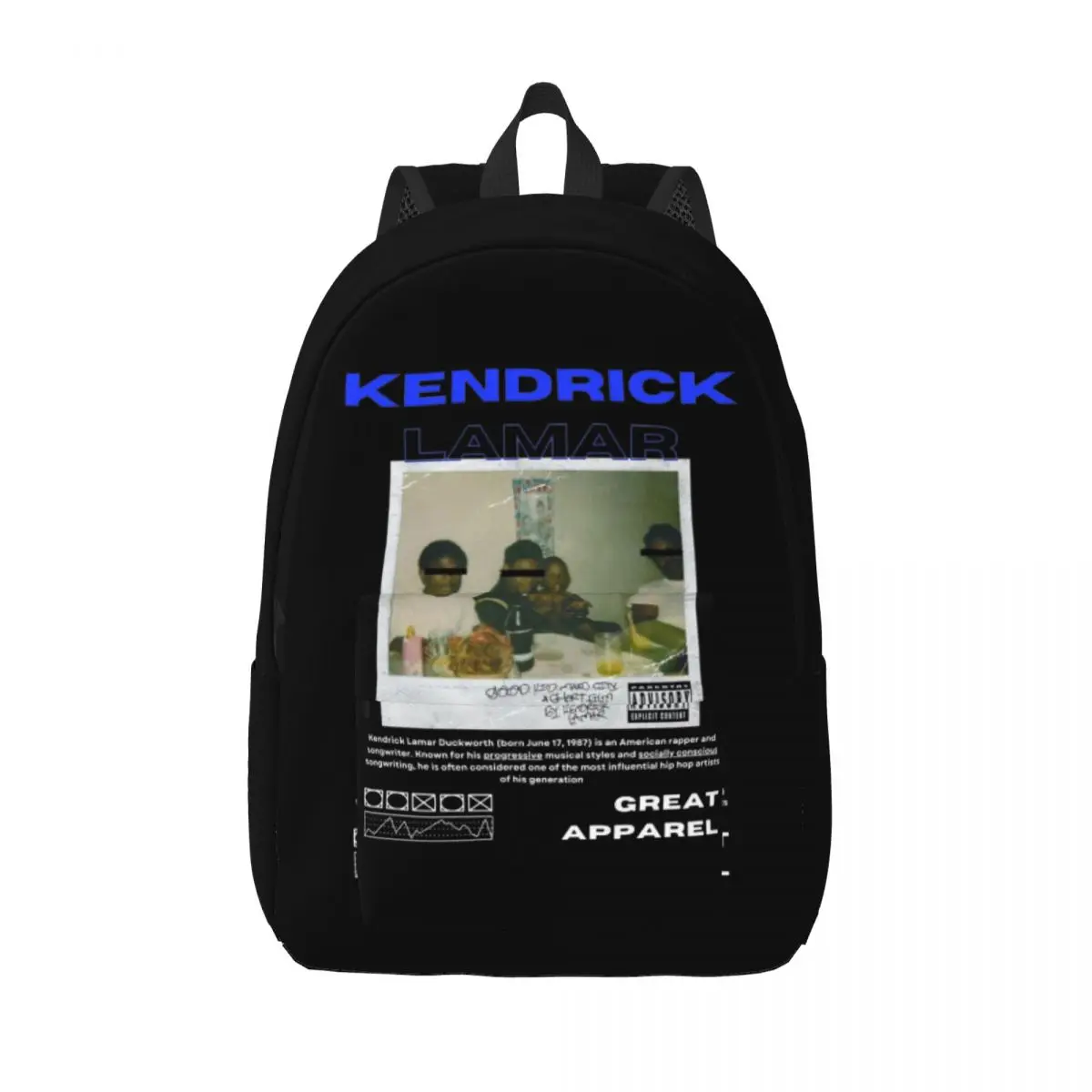 Kendrick Lamar Vintage Rapper Backpack for Men Women Cool Student Work Daypack old school Laptop Computer Canvas Bags Gift
Kendrick Lamar Vintage Rapper Backpack for Men Women Cool Student Work Daypack old school Laptop Computer Canvas Bags Gift