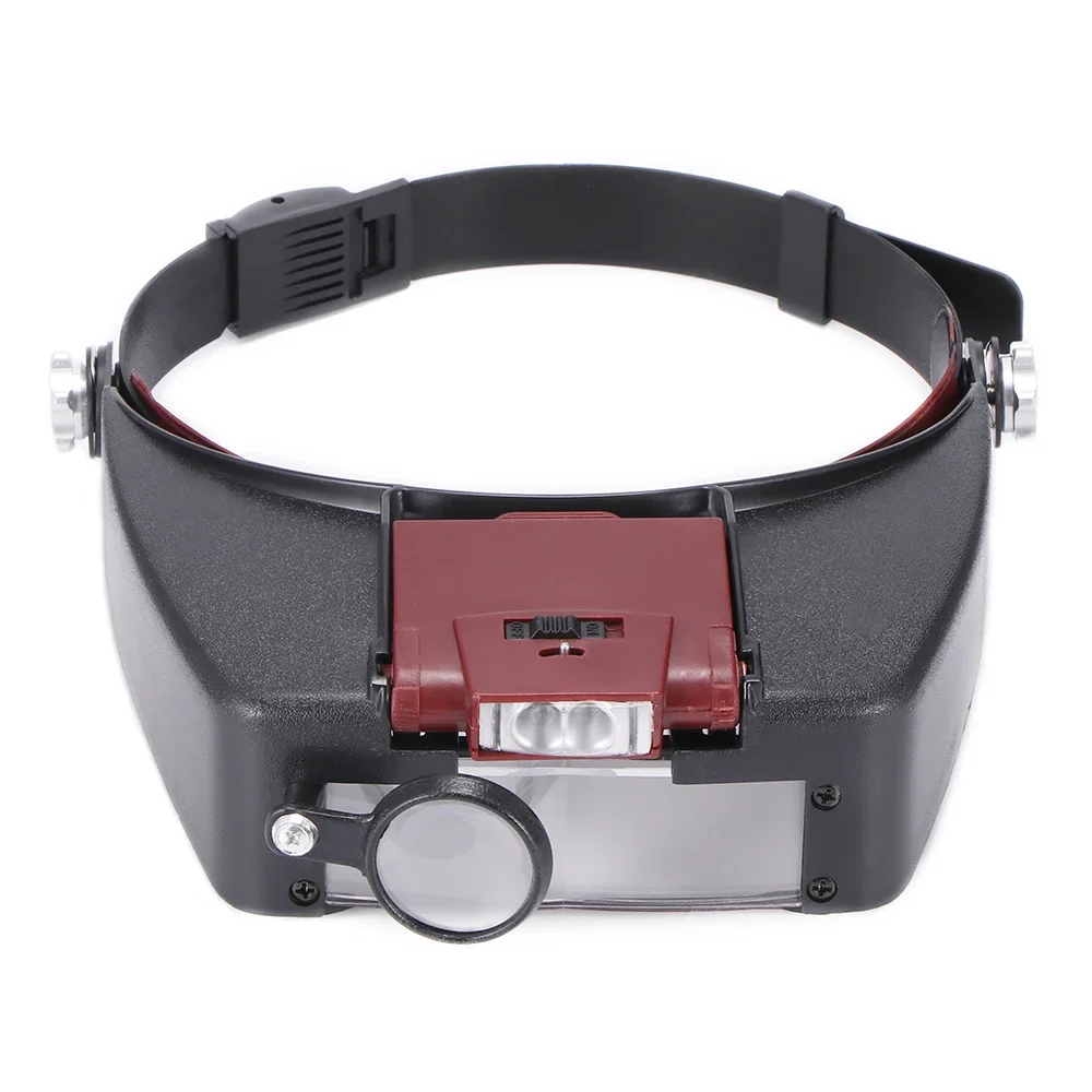 

Headband Magnifier Led Light Head Lamp Magnifying Glass Jeweler Loupe With Led Lights 1.5X 3X 6.5X 8X
