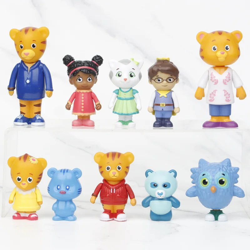 10Pieces Daniel Tiger's Neighborhood Anime Action Figure Collection Model cartoon Toys for gift
10Pieces Daniel Tiger's Neighborhood Anime Action Figure Collection Model cartoon Toys for gift