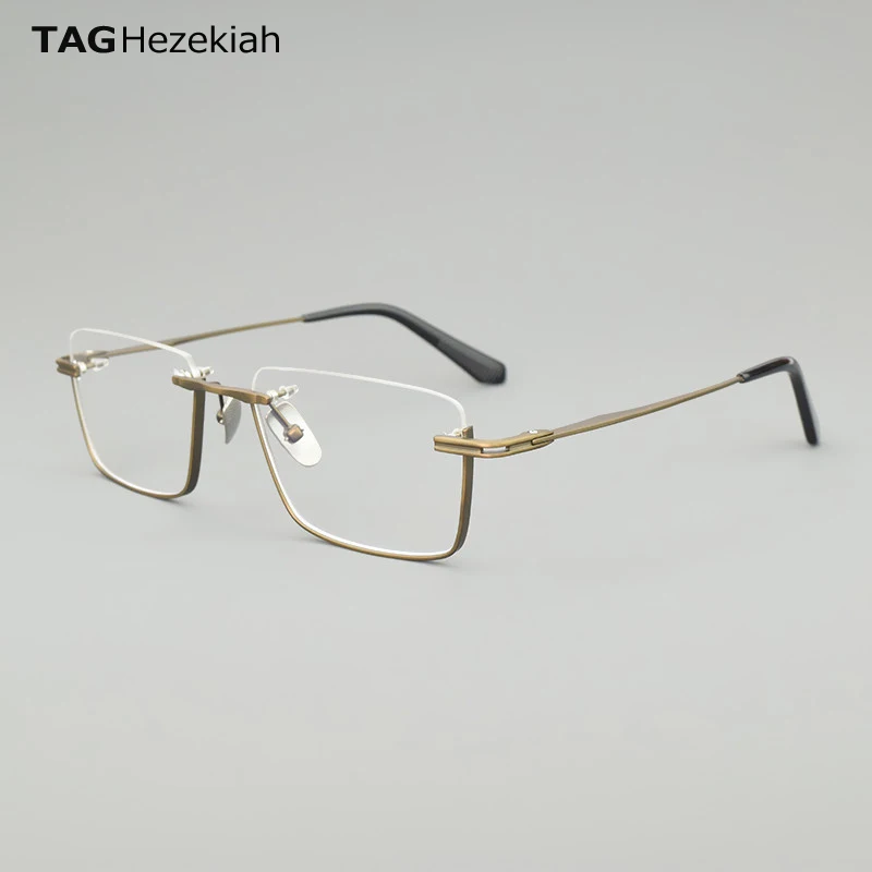 Vintage Square Titanium Glasses Frame Men Semi Rimless Square Prescription Eyeglasses Men's Myopia Optical Frames Eyewear DTX416
Vintage Square Titanium Glasses Frame Men Semi Rimless Square Prescription Eyeglasses Men's Myopia Optical Frames Eyewear DTX416