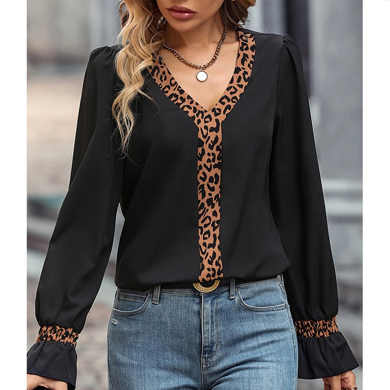 Autumn Elegant Fashion New Chic Shirt Women Vintage Trendy Sophisticated Patchwork Long Sleeve V Neck Loose Casual Chiffon Top
Autumn Elegant Fashion New Chic Shirt Women Vintage Trendy Sophisticated Patchwork Long Sleeve V Neck Loose Casual Chiffon Top