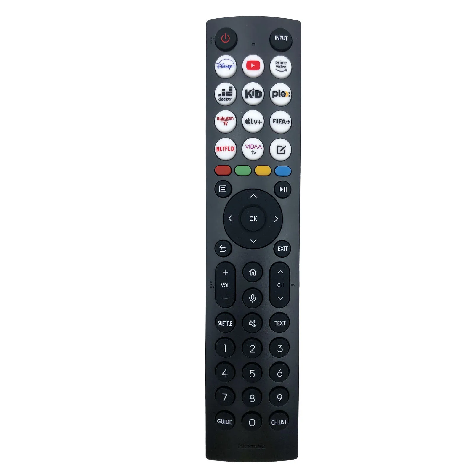 ERF2J36H(0011) Bluetooth Voice Remote Control for Hisense 4K UHD Smart Android TV
ERF2J36H(0011) Bluetooth Voice Remote Control for Hisense 4K UHD Smart Android TV
