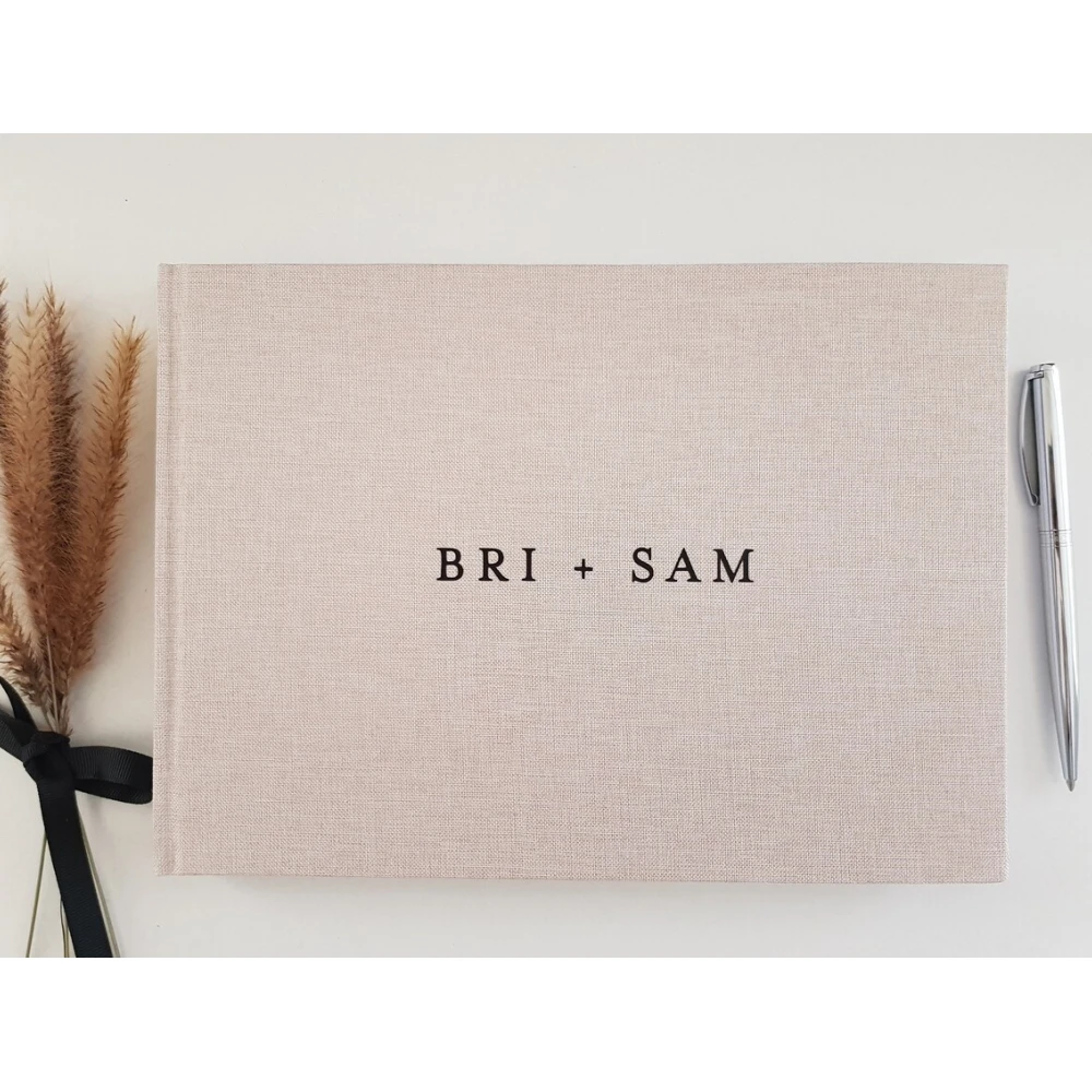 

Personalised Wedding Guest book | Engagement party | Photo Album | Linen | wedding gift | Scrapbook | Couples |