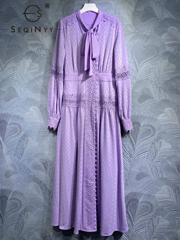 SEQINYY Casual Midi Dress Summer Spring New Fashion Design Women Runway High Street Hollow Out Lace Flowers Elegant
SEQINYY Casual Midi Dress Summer Spring New Fashion Design Women Runway High Street Hollow Out Lace Flowers Elegant