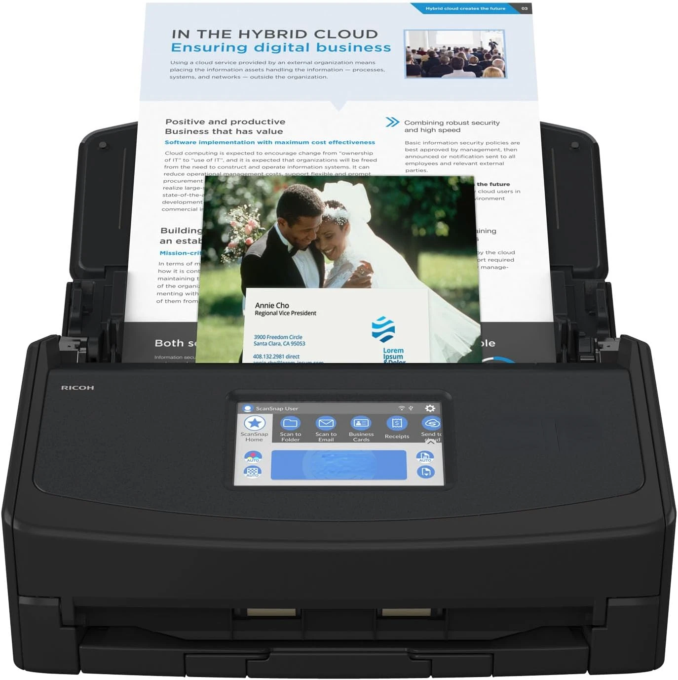 Wireless or USB High-Speed Cloud Enabled Document, Photo & Receipt Scanner with Large Touchscreen
Wireless or USB High-Speed Cloud Enabled Document, Photo & Receipt Scanner with Large Touchscreen