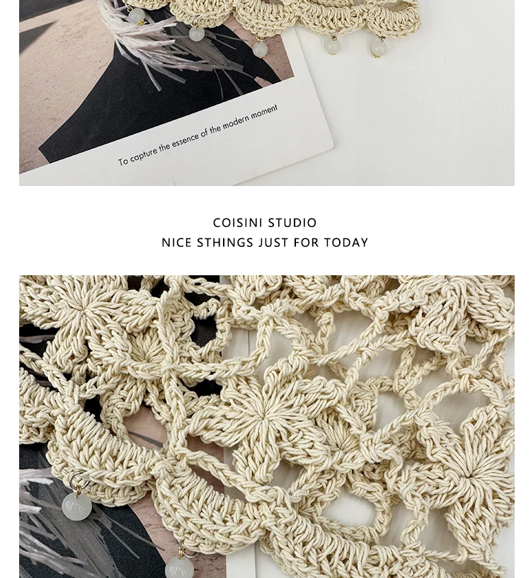 Bohemian Hollow Flower Knitted Beanie with Pearl Fringe 13 S7245aab08c0b4de9869badd9cf547aa2C
