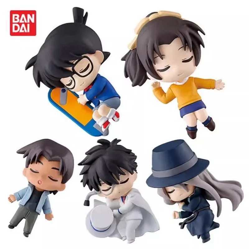 

Bandai Genuine 5Pcs Gashapon Nemurasetai 2 Detective Conan Anime Figure Toys For Kids Gift Collectible Model Ornaments