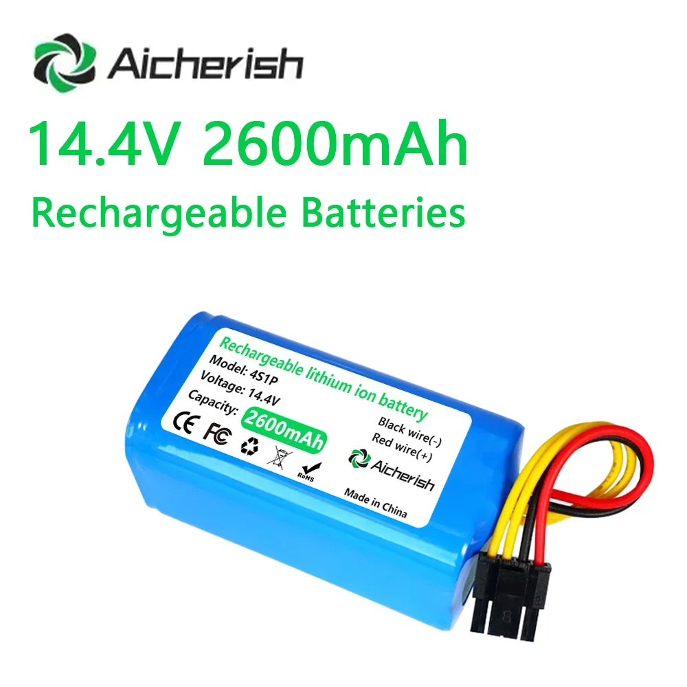 New 14.4V 2600mAh Lithium ion Battery,For Cecotec Conga 1290 1390 1490 1590 Robot Vacuum Cleaner Replacement battery
New 14.4V 2600mAh Lithium ion Battery,For Cecotec Conga 1290 1390 1490 1590 Robot Vacuum Cleaner Replacement battery