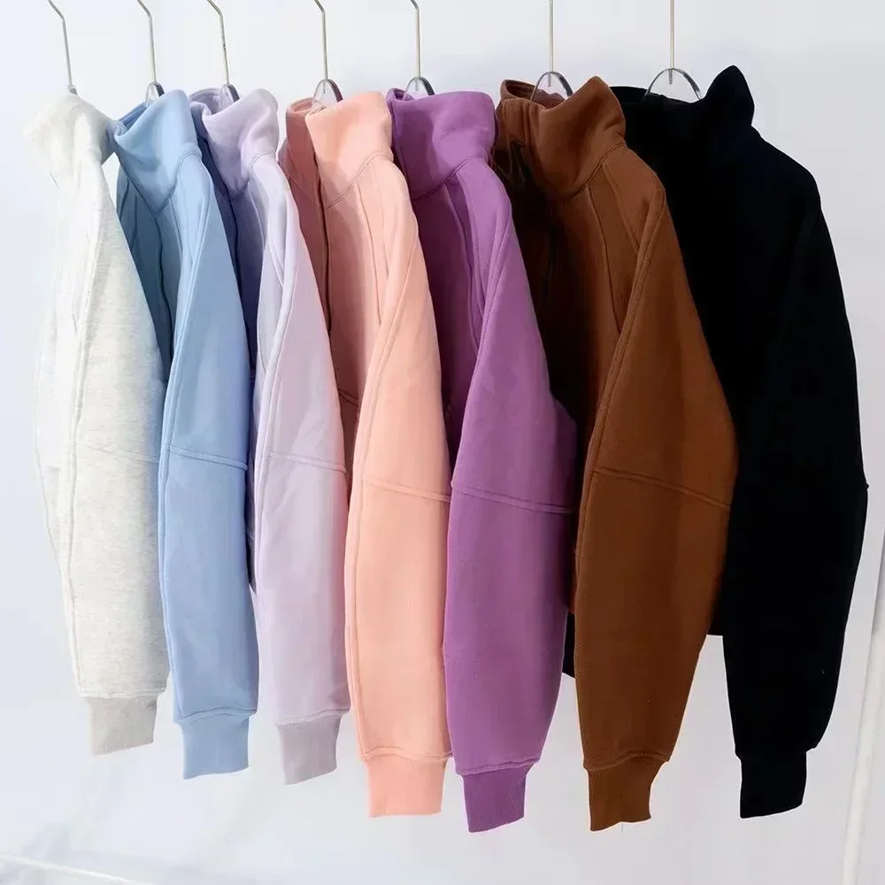 Lemon Scuba Half Zipper High Collar Autumn and Winter Thickened Warm Training Sports Fitness Outdoor Short Yoga Running Jacket
Lemon Scuba Half Zipper High Collar Autumn and Winter Thickened Warm Training Sports Fitness Outdoor Short Yoga Running Jacket