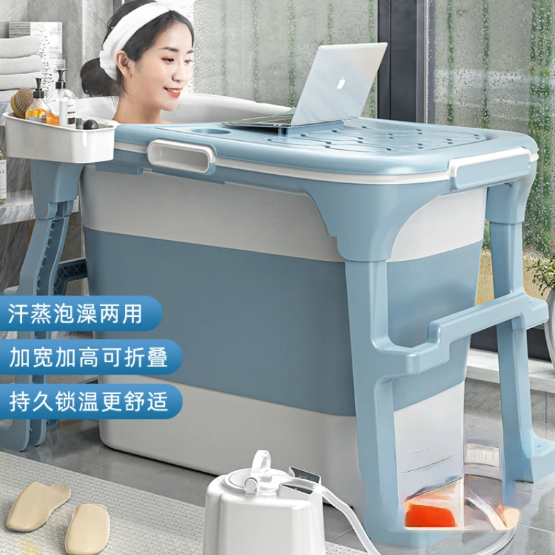 Bath bucket adult foldable adult household bath bucket thickened bath children bathing whole body steaming bathtub tub.
Bath bucket adult foldable adult household bath bucket thickened bath children bathing whole body steaming bathtub tub.