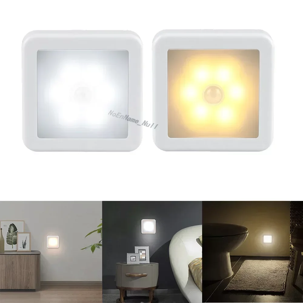 

Motion Sensor LED Night Light Smart USB charging Battery Operated WC Bedside Lamp For Room Hallway Pathway Toilet Home Lighting