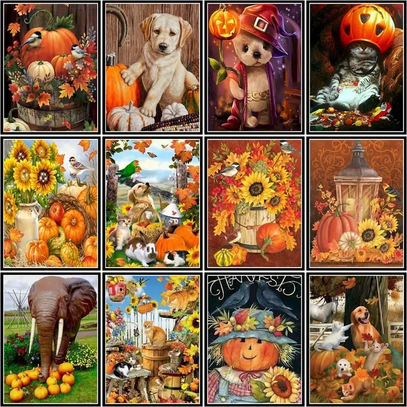 CHENISTORY 60x75cm Frame Diy Painting By Numbers Kits Pumpkin Dog Animal Modern Home Wall Art Paint By Numbers
CHENISTORY 60x75cm Frame Diy Painting By Numbers Kits Pumpkin Dog Animal Modern Home Wall Art Paint By Numbers