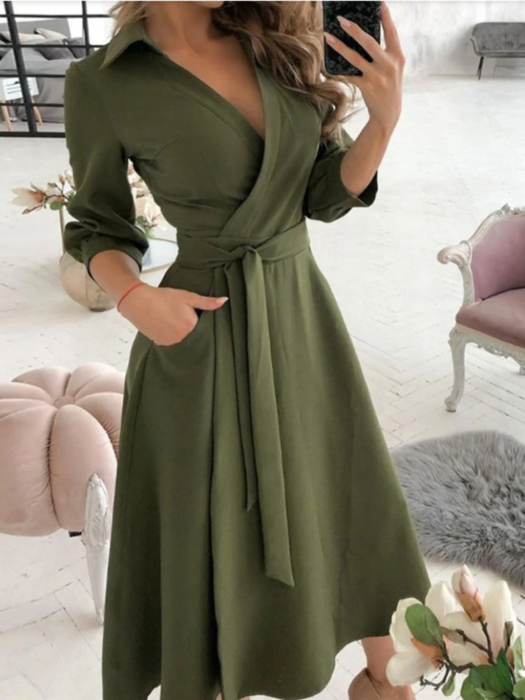 2023 Spring Summer New Lace-up Waist Temperament Commuter Fashion Print V-Neck Dress Women Clothing Elegant Dresses for Women
2023 Spring Summer New Lace-up Waist Temperament Commuter Fashion Print V-Neck Dress Women Clothing Elegant Dresses for Women