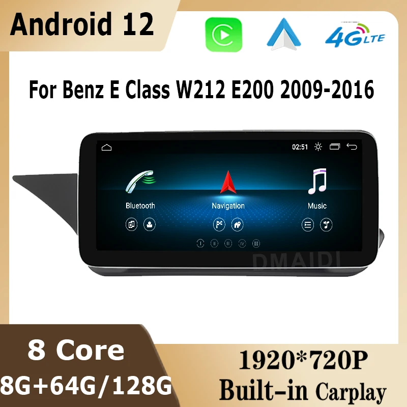 Car Radio GPS Navigation 12.5/10.25inch Andriod 12 8+128G Multimedia Player for Mercedes Benz E Class W212 2009-2015
Car Radio GPS Navigation 12.5/10.25inch Andriod 12 8+128G Multimedia Player for Mercedes Benz E Class W212 2009-2015