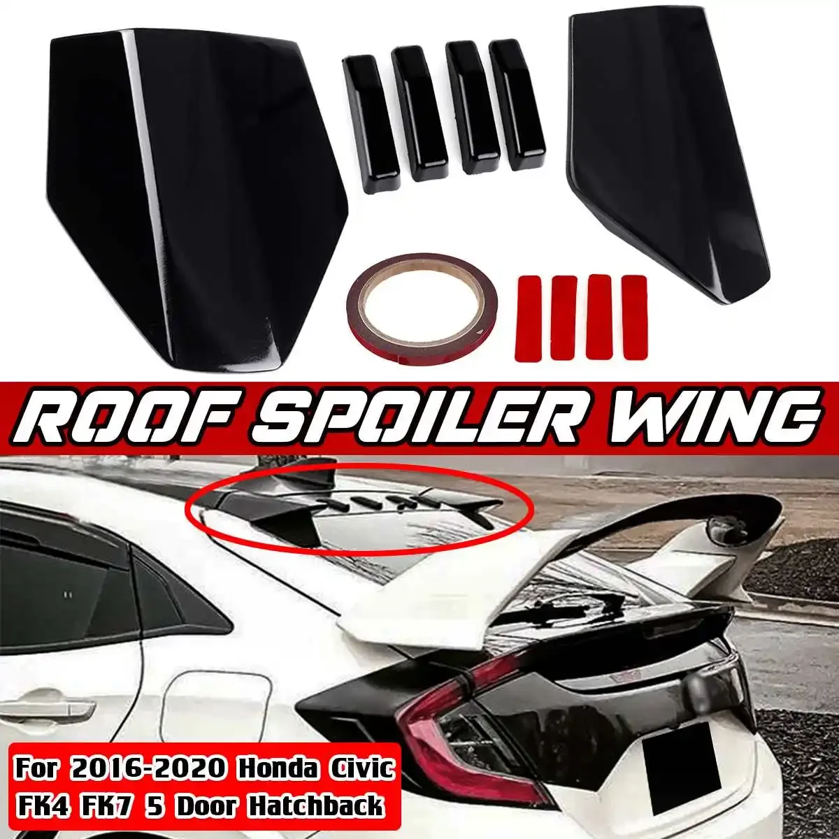4 Color Car Rear Roof Spoiler Wing Spoiler Cover For Honda For Civic FK4 FK7 5 Door Hatchback 2016-2020 Rear Spoiler Body Kit
4 Color Car Rear Roof Spoiler Wing Spoiler Cover For Honda For Civic FK4 FK7 5 Door Hatchback 2016-2020 Rear Spoiler Body Kit