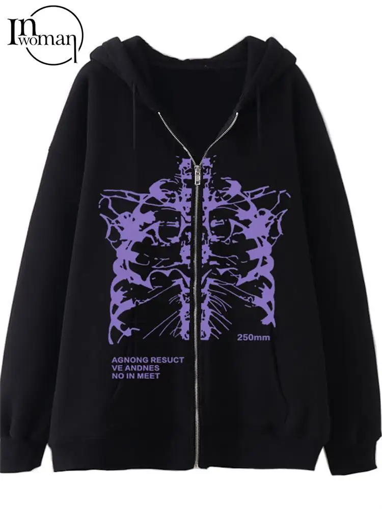 Inwoman Hot Y2k Women Vintage Gothic Streetwear Skeleton Print Hoodies Harajuku Oversized Hip Hop Jacket Zip Up Hoodie Clothes
Inwoman Hot Y2k Women Vintage Gothic Streetwear Skeleton Print Hoodies Harajuku Oversized Hip Hop Jacket Zip Up Hoodie Clothes