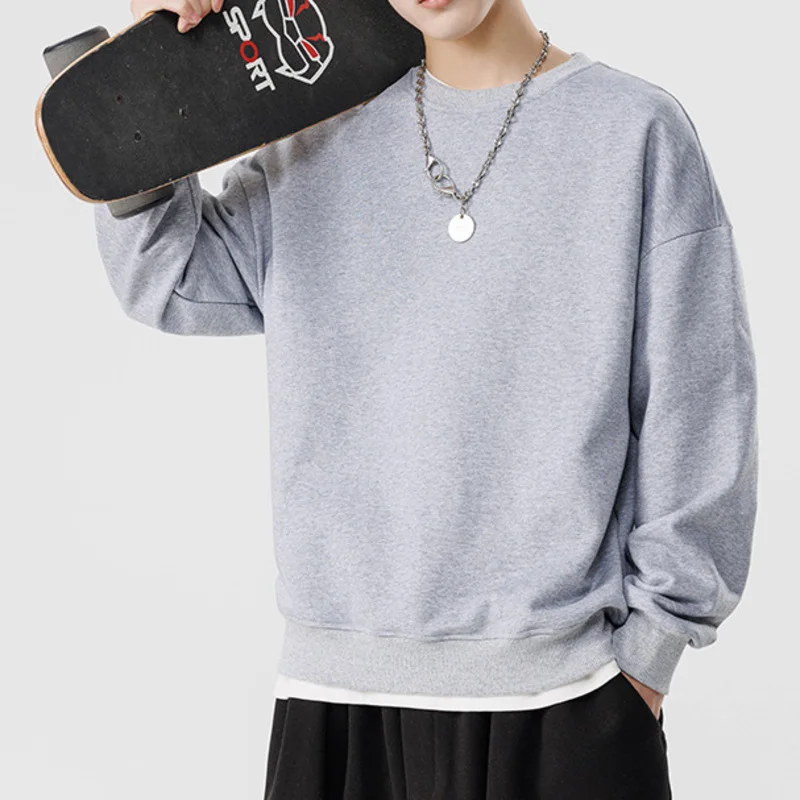 Men's Clothing Casual Sports Round Neck Sweatshirts Oversized Fashion Solid Color Pullovers Hip Hop Autumn Male Streetwear
Men's Clothing Casual Sports Round Neck Sweatshirts Oversized Fashion Solid Color Pullovers Hip Hop Autumn Male Streetwear