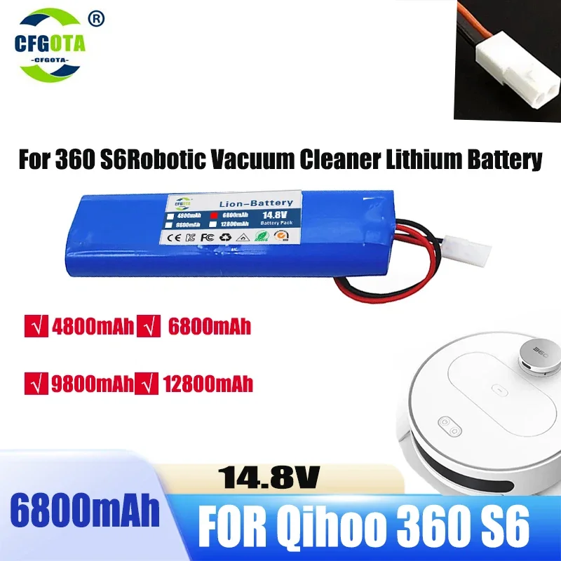 14.8V 12800mAh Battery Pack for Qihoo .360 S6 .Robotic Vacuum Cleaner Spare Parts Accessories Replacement Batteries.
14.8V 12800mAh Battery Pack for Qihoo .360 S6 .Robotic Vacuum Cleaner Spare Parts Accessories Replacement Batteries.