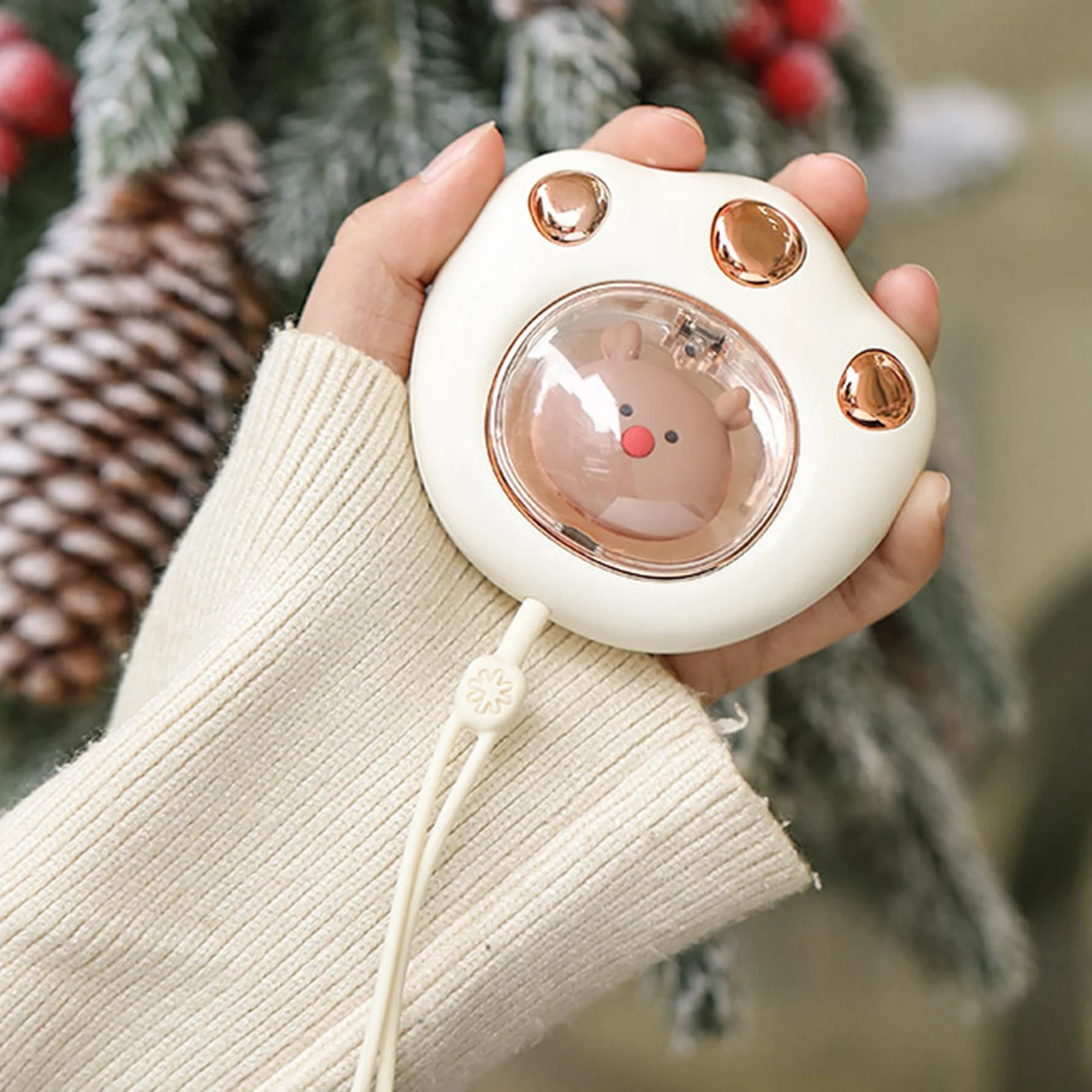 

Mini Portable Hand Warmer Cat Paw Cute Winter Heater Quick Heating USB Rechargeable Pocket 1200mAh Hands Warmer Warming Products