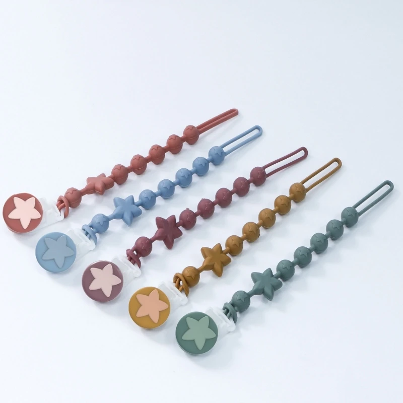 Portable Silicone Pacifier Clip Pacifier Holder Clips Soft Flexible Pacifier Strap for Baby Boys & Girls BPA Free
Portable Silicone Pacifier Clip Pacifier Holder Clips Soft Flexible Pacifier Strap for Baby Boys & Girls BPA Free
