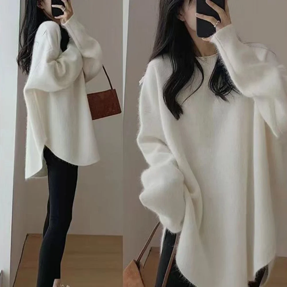 White Round O Neck Knitted Top for Women Pullover Black Ladies Sweaters Long Y2k Fashion Korea Vintage Trend 2023 Sleeve New In
White Round O Neck Knitted Top for Women Pullover Black Ladies Sweaters Long Y2k Fashion Korea Vintage Trend 2023 Sleeve New In