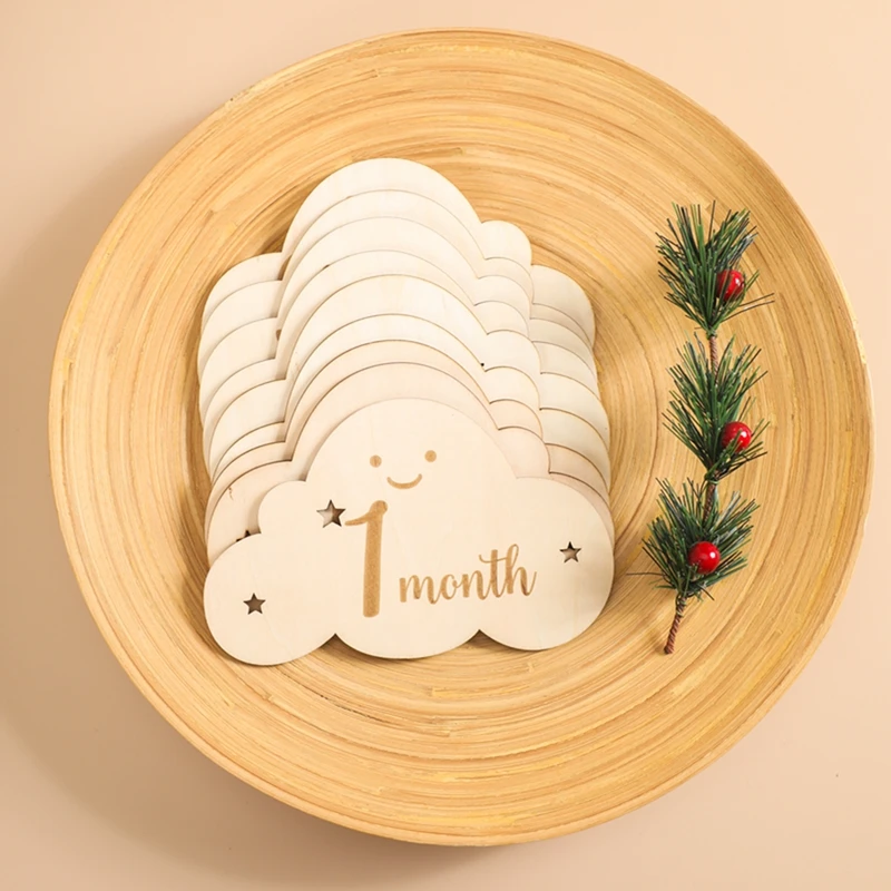 8 PCS Wooden Baby Milestone Month Card Cloud Shape Milestone Photograph Cards Birthday Newborn Birth Gift Souvenir Photography
8 PCS Wooden Baby Milestone Month Card Cloud Shape Milestone Photograph Cards Birthday Newborn Birth Gift Souvenir Photography