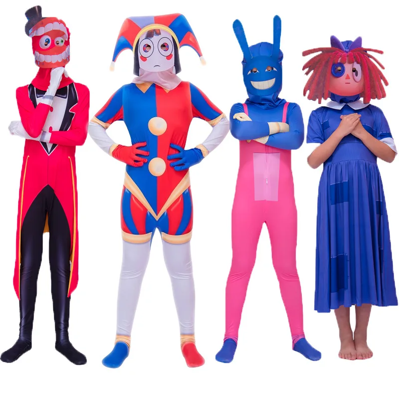 New Cosplay Christmas Cartoon Costume Pomni Digital Circus Jumpsuit Theater Kids Gifts Party Carnival Hat Suits Clothing Vestido
New Cosplay Christmas Cartoon Costume Pomni Digital Circus Jumpsuit Theater Kids Gifts Party Carnival Hat Suits Clothing Vestido