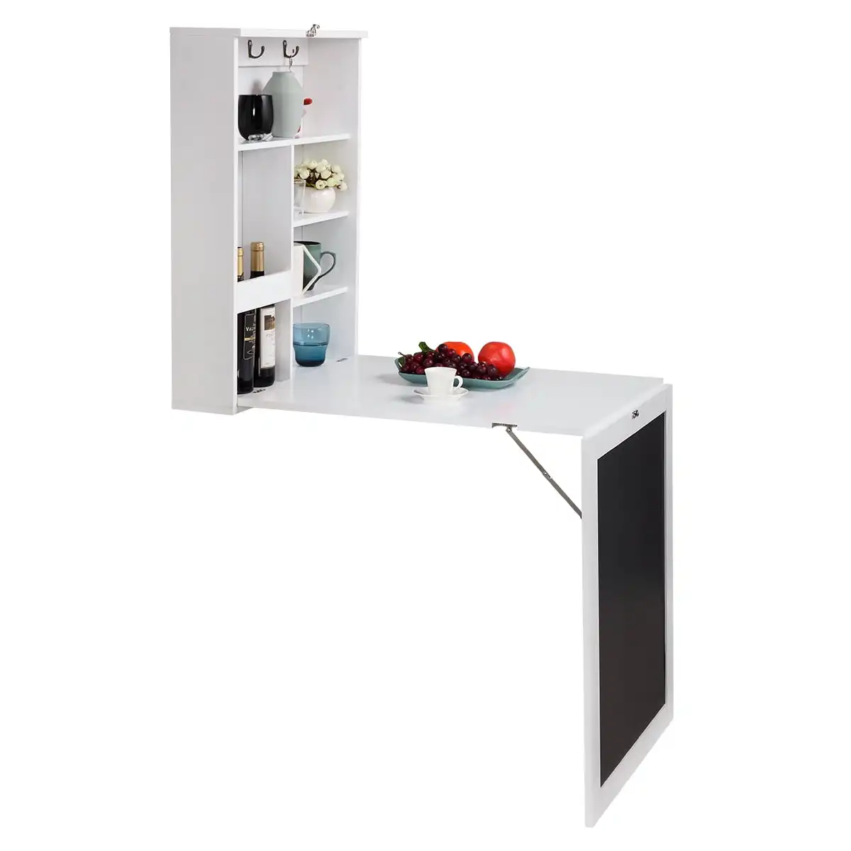 Hommoo Fold Out Convertible Wall Mount Computer Desk, Large Storage Area (White)
Hommoo Fold Out Convertible Wall Mount Computer Desk, Large Storage Area (White)