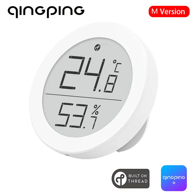 Qingping Thermometer Hygrometer Support Bluetooth High-Precision Electronic Ink Screen Indoor Home Work With Apple HomeKit Threa 
Qingping Thermometer Hygrometer Support Bluetooth High-Precision Electronic Ink Screen Indoor Home Work With Apple HomeKit Threa
