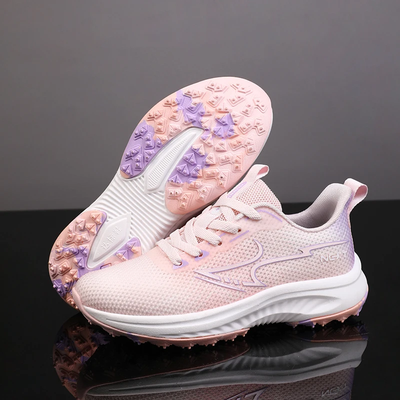 

Women Trendy Golf Sport Sneakers Breathable Mesh Female Athletic Golfer Training Shoes Grass Jogging Walking Shoes Girl