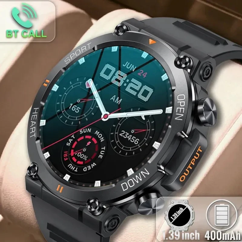 2023 New Smart Watch Men Military Health Monitor 1.39'' Bluetooth Call Fitness Waterproof Sport Smartwatch for IOS Android Phone
2023 New Smart Watch Men Military Health Monitor 1.39'' Bluetooth Call Fitness Waterproof Sport Smartwatch for IOS Android Phone