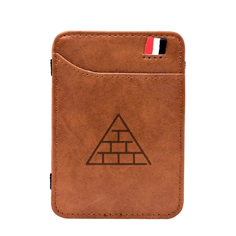 Classic Pu Leather Laser Engraving Masons Wall Magic Wallet Vintage Money Clips Card Purse BD316
Classic Pu Leather Laser Engraving Masons Wall Magic Wallet Vintage Money Clips Card Purse BD316
